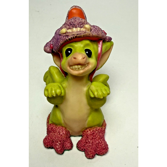 Whimsical World of Pocket Dragons Grr I'm A Monster '97 Figurine RM/CWSL Flambro - Picture 1 of 7